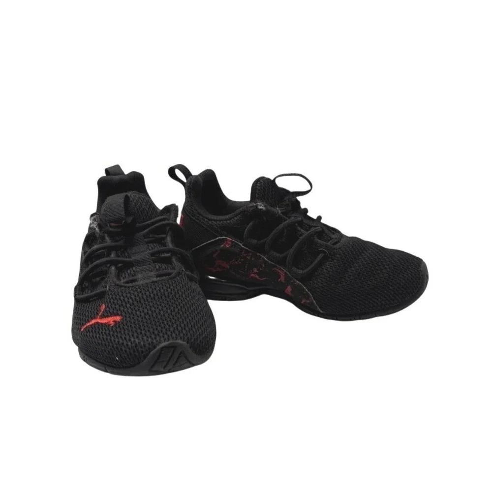 PUMA 377195-01 Axelion City‎ Escape Puma Black Low Top Sneakers 12C Kids Boys
